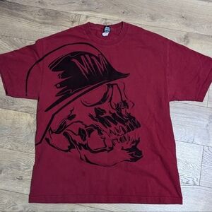 Metal Mulisha skull logo red t-shirt size XL